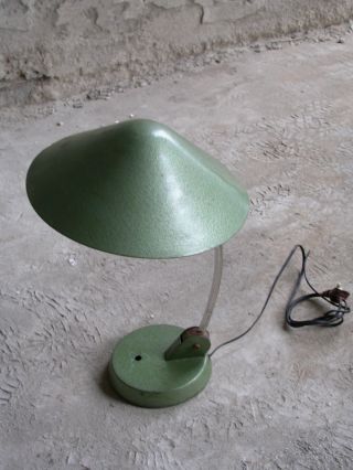 Kaiser Bauhaus Iron Martelee Metallic Patent Lamp Bauhaus Kandem Dell Brandt photo