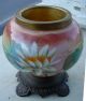 Great Quality Floral Painted Antique Victorian Banquet Oil Lamp Base N/r Lamps photo 1
