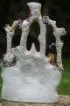 19th C.  Staffordshire Of Gypsy Figurine Group & Cauldron With Spill Vase Figurines photo 9