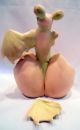 Schafer & Vater German Porcelain Figurine Bat Toothpick Holder Pink Bisque Figurines photo 1