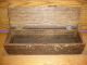 Antique Hand Made Wooden Grain Painted Tool Box Box Storage Box Brass Handle Boxes photo 7