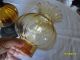 Antique Oil Lamp With Shade Amber Color 15x7x18 Just Gorgeous And Old In Per Lamps photo 2