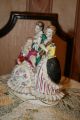 Antique Porcelain Figurine Gilt & Lace Figurines photo 3