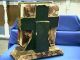 Antique Celluloid Pope Cover Photo Album - Velvet - Fold Down Infant Prague Statue Other photo 8