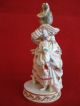 Meissen Figurine Of A Lady Card - Player Circa 1880 F.  64 Painted 20 Crossed Sword Figurines photo 1