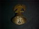 Antique Heavy Solid Brass Bell Eagle Handle Nr Metalware photo 1