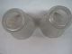 Antique Pair Etched Luster Light Shades Lamps photo 2