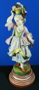 Antique Chantilly French Hand Painted Porcelain Figurines Boy And Girl Harvest Figurines photo 9
