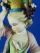 Antique Chantilly French Hand Painted Porcelain Figurines Boy And Girl Harvest Figurines photo 10