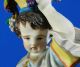 Antique Chantilly French Hand Painted Porcelain Figurines Boy And Girl Harvest Figurines photo 8