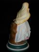 Antique Paris Porcelain French Bisque Gypsy W/ Tambourine & Shawl Lady Figurine Figurines photo 3