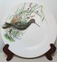 Doultons,  Burslem Porcelain Plates (2) W/birds Signed Plates & Chargers photo 3
