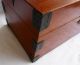 Antique Wood And Brass Humidor/jewelry Box Boxes photo 2