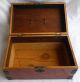 Antique Wood And Brass Humidor/jewelry Box Boxes photo 3