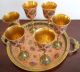 Set Of Iliquor Cups And Tray,  India Metalware 1970s Metalware photo 1