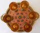 Set Of Iliquor Cups And Tray,  India Metalware 1970s Metalware photo 5