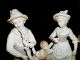 German 9 In.  Tall Pair Porcelain Figurines Man Woman Goose Boy Girl Marked 7361 Figurines photo 2