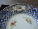 Striking 19th Century Pierced Minton Hand Painted Molded Cabinet Plate Nr Plates & Chargers photo 2