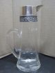 Antique Crystal Pitcher With Decorative Sterling Top & Spout Pitchers photo 2