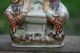 19th C.  Staffordshire Of Kilted Musician Figurines With Watch Holder Figurines photo 2