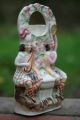 19th C.  Staffordshire Of Kilted Musician Figurines With Watch Holder Figurines photo 8