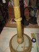 Antique Brass & Marble Base Universal Lamp Key Design Bridge Lamp Lamps photo 5