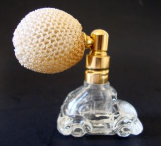 Vintage Miniature Glass Perfume Bottle photo