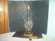 Cut Crystal Pitcher Lamp On Metal Base With Cherubs Lamps photo 2