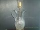 Cut Crystal Pitcher Lamp On Metal Base With Cherubs Lamps photo 6