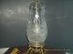 Cut Crystal Pitcher Lamp On Metal Base With Cherubs Lamps photo 7
