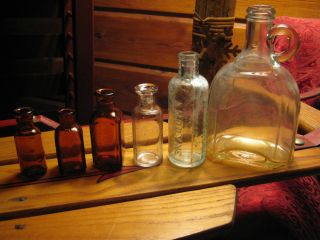 Antique Assortment Of Medicinal Bottles photo