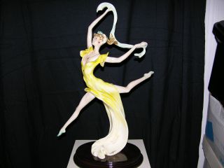 Rare Antique A.  Santini Art Deco Ballerina,  Signed 25/2000 Stunning photo