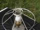 Vintage Glass Lamp With Cloth Shade Lamps photo 4
