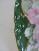 Haviland Porcelain Plates Set Painted Dessert/collector Display Green/pink Roses Plates & Chargers photo 3