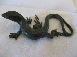 Victorian Bronze Lizard Probably Austrian photo