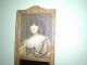 Antique Bon Mach ' E Carved With Inlay 27x7in.  Hall Mirror Lowell Ma. Mirrors photo 6