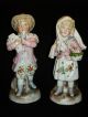 Antique German Porcelain Conta Boehme Boy & Girl Figurine Figures Figurines photo 1