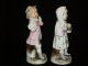 Antique German Porcelain Conta Boehme Boy & Girl Figurine Figures Figurines photo 6