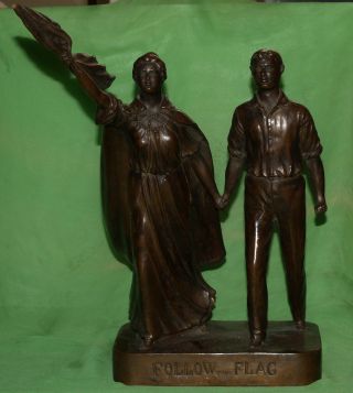 Bronze Statue Signed 