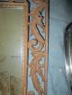 Antique Cast Iron Decorative Ornate Scrolled Wall Mirror Hanging Vintage Mirrors photo 11