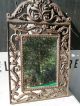 Antique Cast Iron Decorative Ornate Scrolled Wall Mirror Hanging Vintage Mirrors photo 1