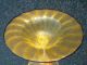 2 - Murano Art Glass Bowl Compote Sculpture Stemware By Salviati & Co.  Gold Flake Vases photo 7