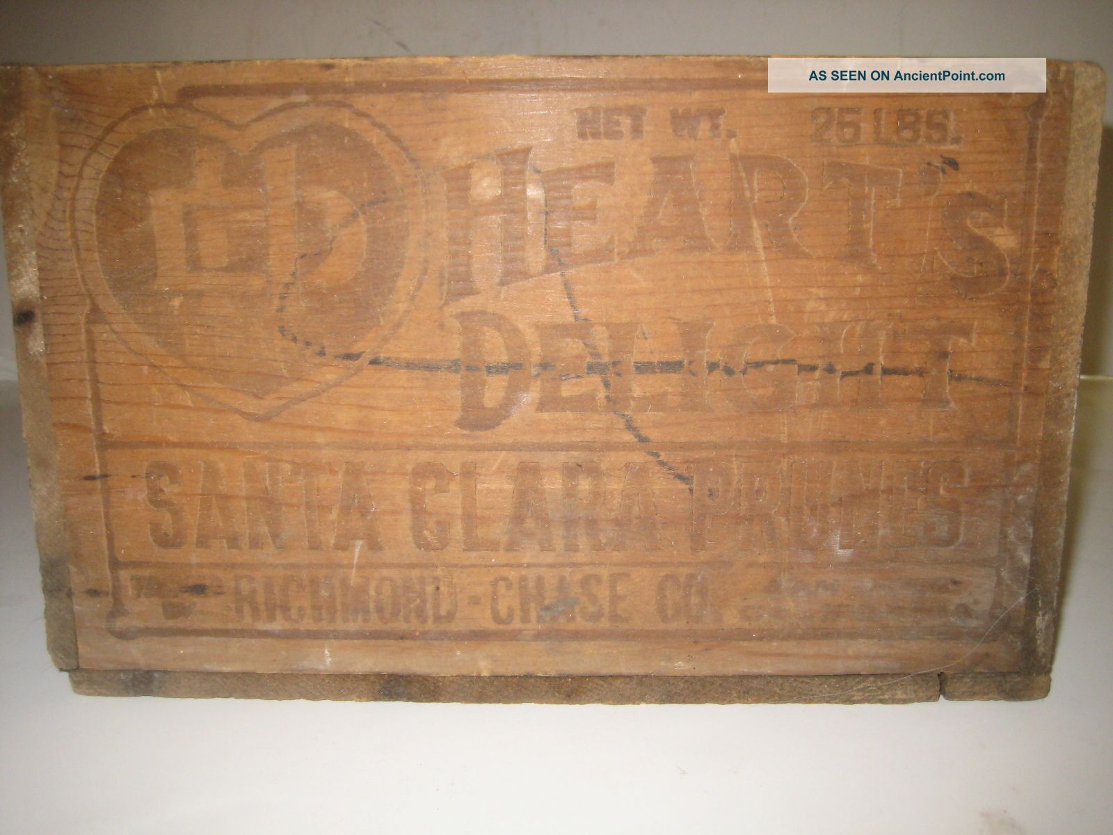 Wood Box - Heart ' S Delight - Santa Clara Prunes Boxes photo