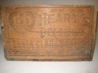 Wood Box - Heart ' S Delight - Santa Clara Prunes photo