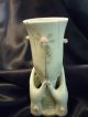 Rare Antique Estate Victorian Porcelain Hands Holding Vase Gold Gilt Hand Vase Vases photo 2