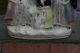 19th C.  Staffordshire Of Three Female Figurines & Birds With Watch Holder Figurines photo 5