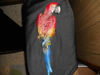 Vintage,  Parrot Made From Cast Iron And Hand Painted photo