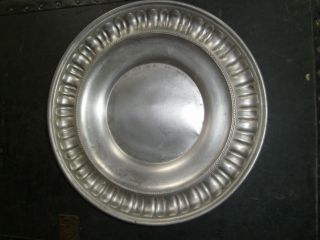 Antique Pewter Plate Italy photo