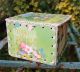 Vintage Antique Handmade Paper Box Old Greeting Cards Other photo 4