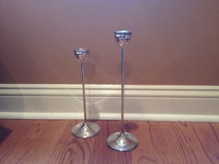 Vintage Duchin Creation Weighted Sterling Silver Candlesticks photo